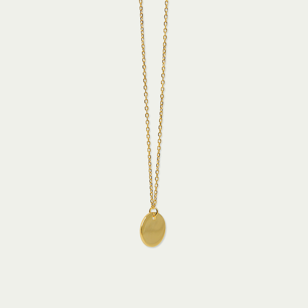 Halskette Coin mit Plättchen – 925 Sterling Silber 18K Gelbgold vergoldet | Sucre Fine Jewelry