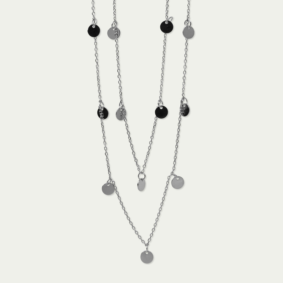 Halskette Mini Coin lang – 925 Sterling Silber | Sucre Fine Jewelry