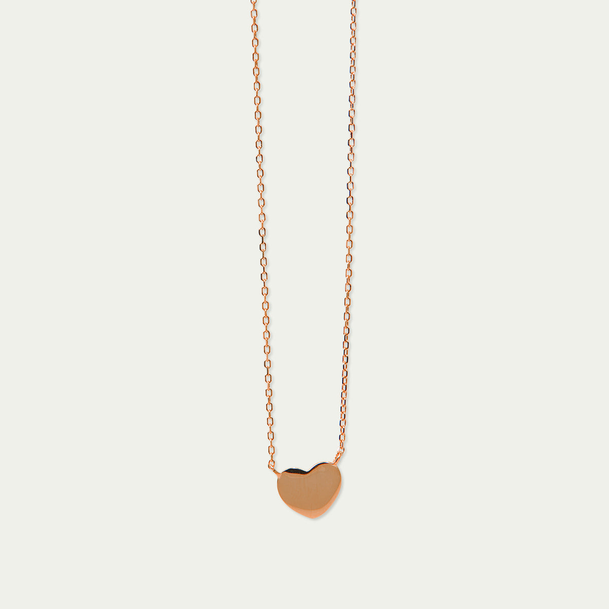 Halskette Herz – 925 Sterling Silber 18K Roségold vergoldet | Sucre Fine Jewelry