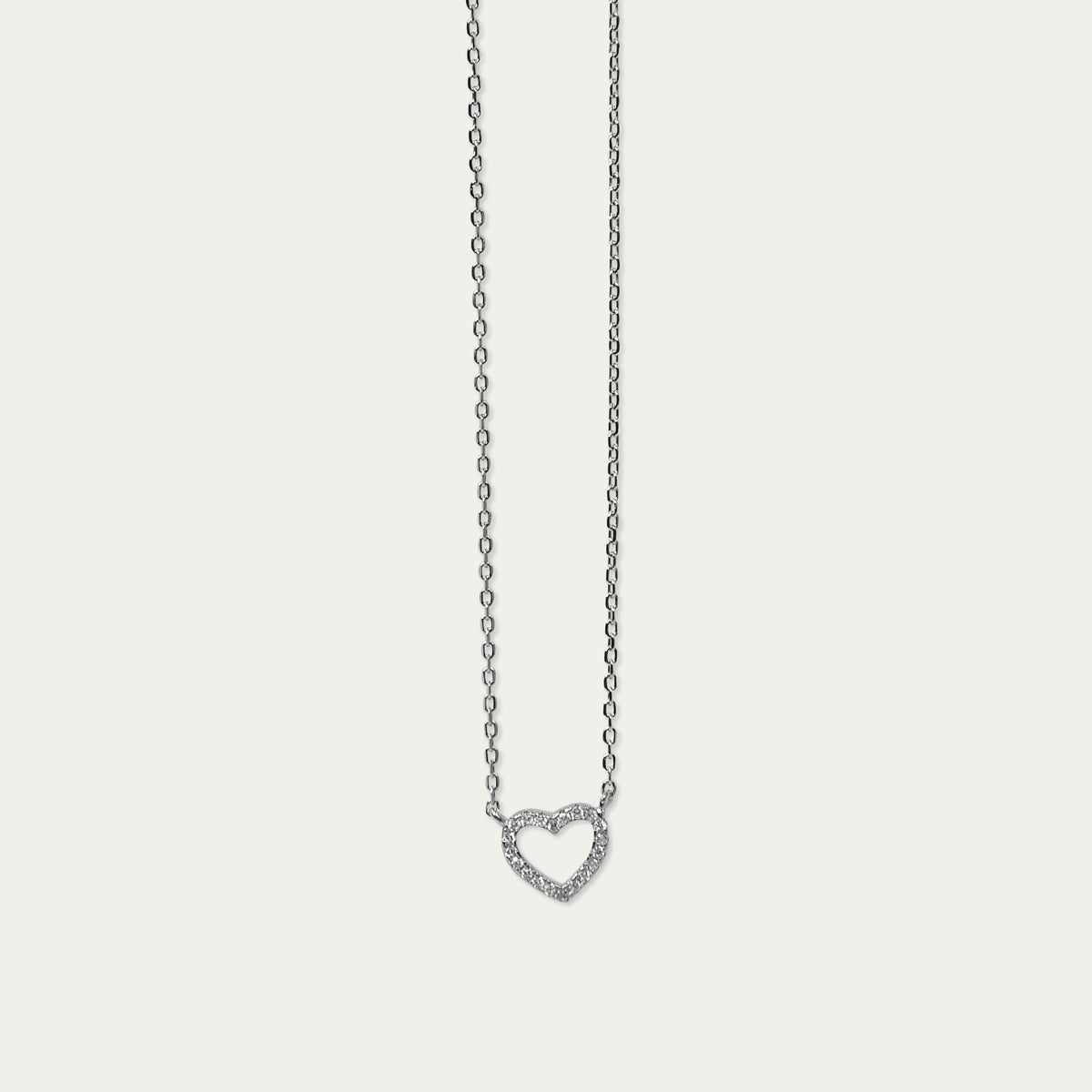 Halskette Herz mit Zirkonia – 925 Sterling Silber | Sucre Fine Jewelry