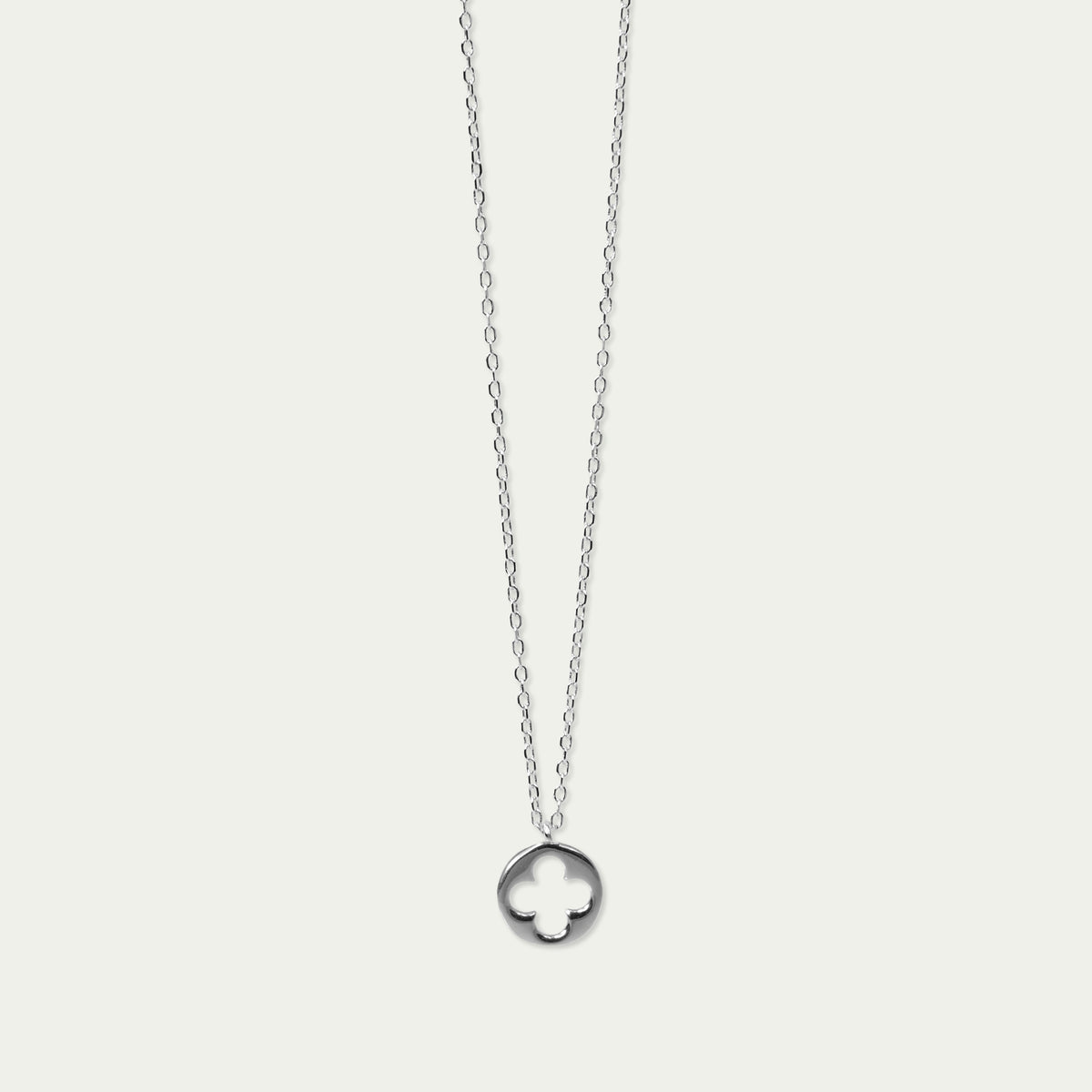 Halskette Disc Clover – 925 Sterling Silber | Sucre Fine Jewelry