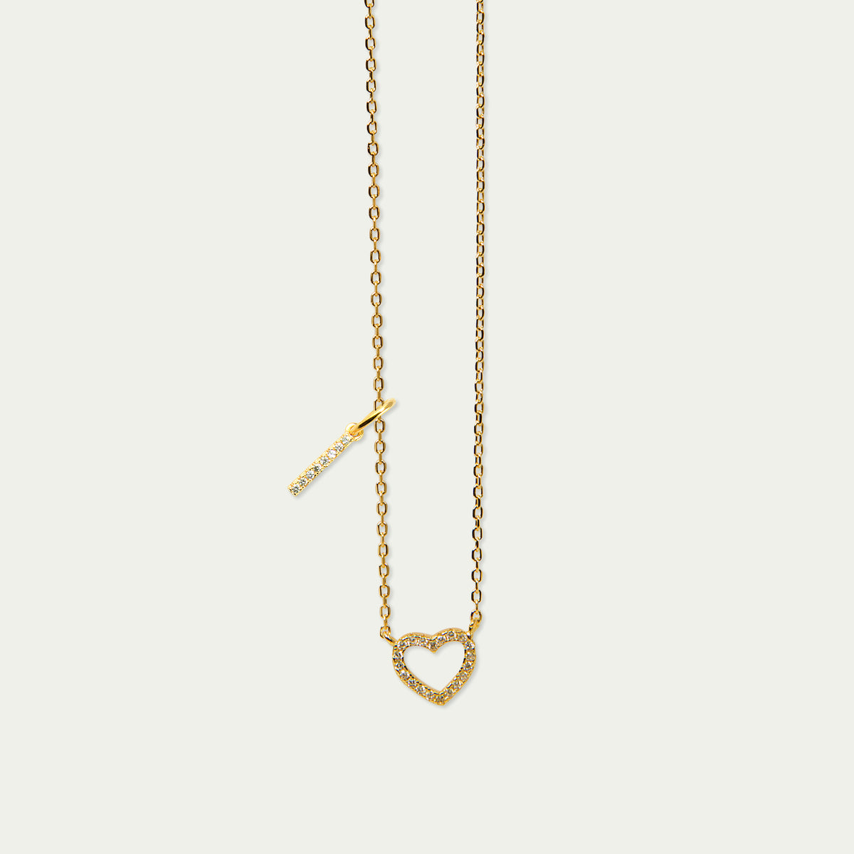 Buchstabe I Anhänger mit Zirkonia – 925 Sterling Silber 18K Gelbgold vergoldet | Sucre Fine Jewelry