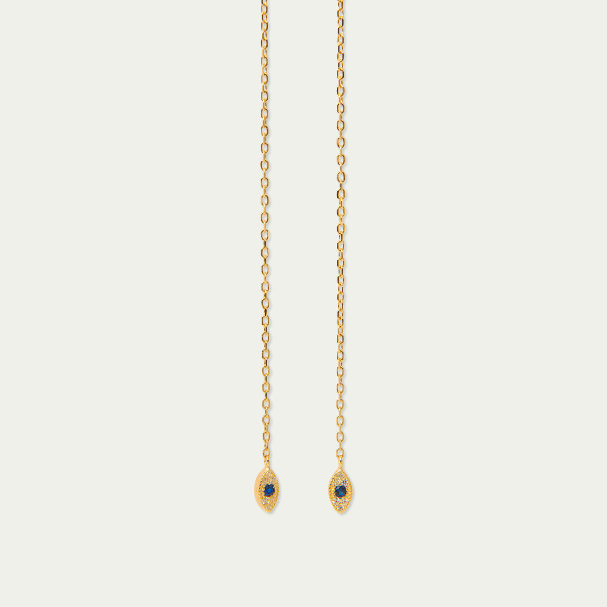 Ohrhänger Evil Eye – 925 Sterling Silber 18K Gelbgold vergoldet | Sucre Fine Jewelry