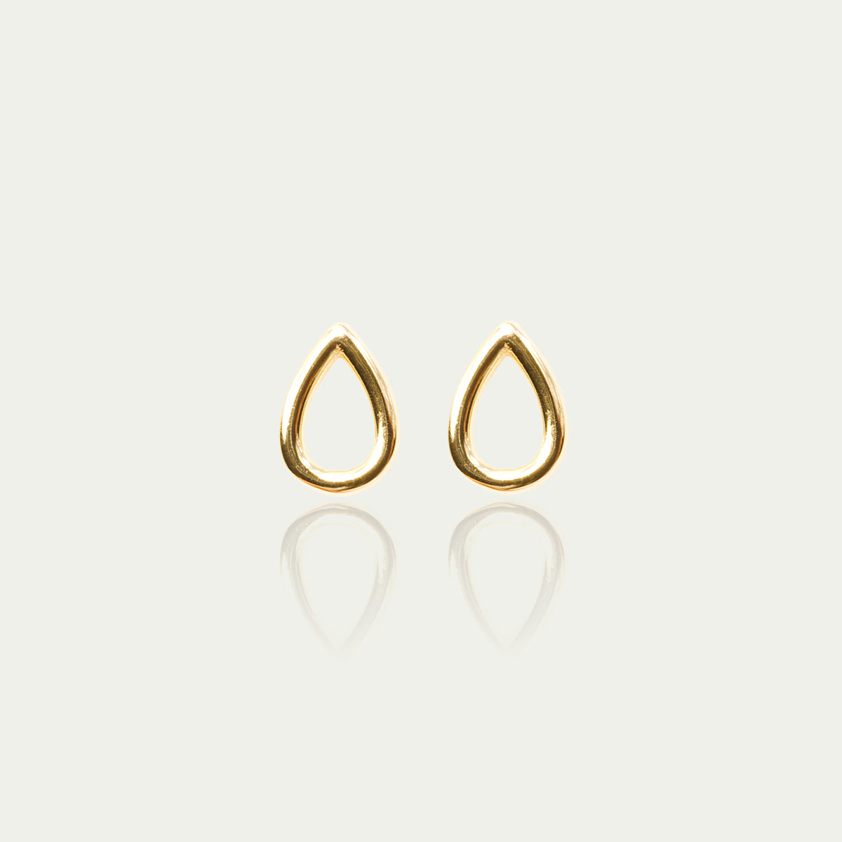 Ohrstecker Drop – 925 Sterling Silber 18K Gelbgold vergoldet | Sucre Fine Jewelry
