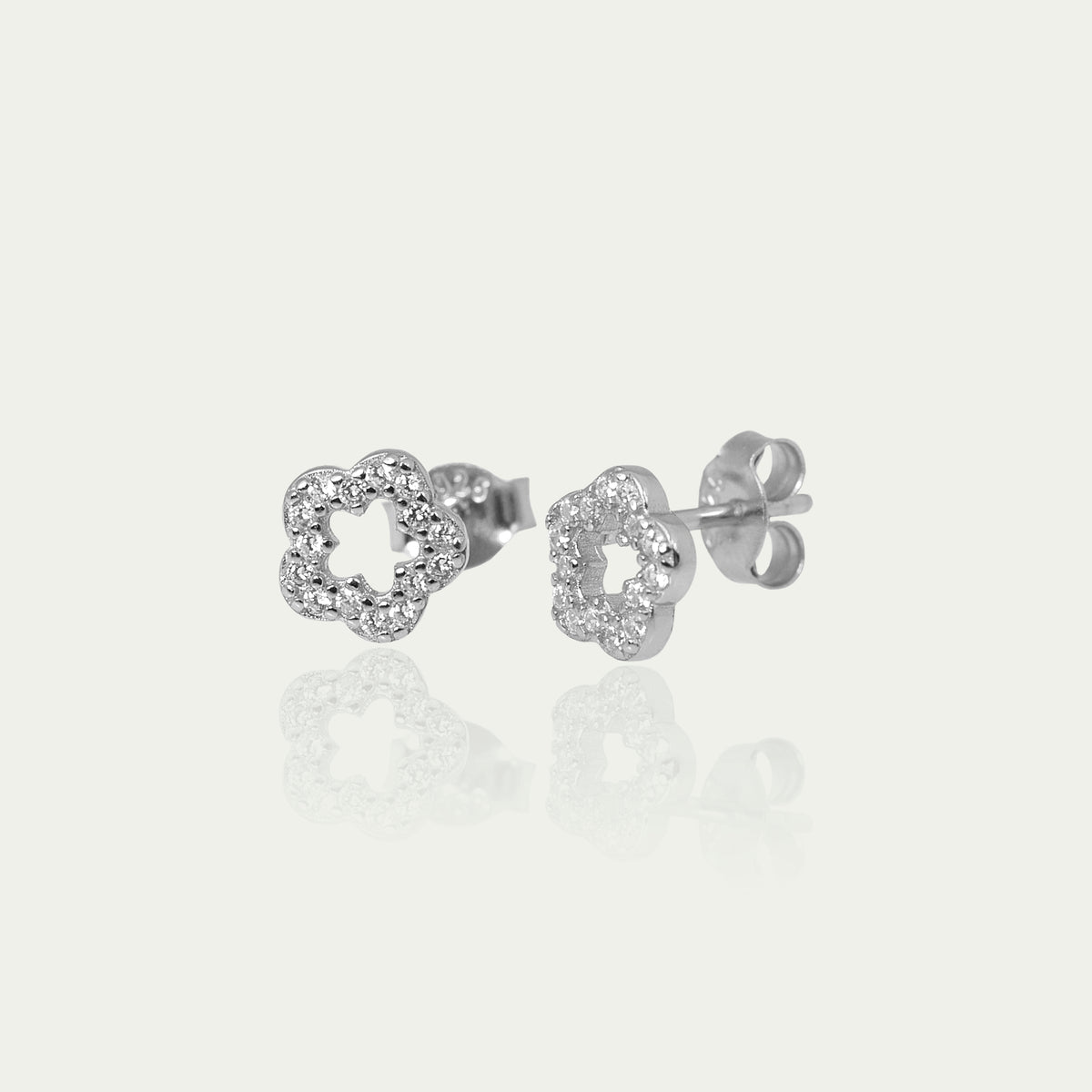 Ohrstecker Shiny Flower – 925 Sterling Silber | Sucre Fine Jewelry
