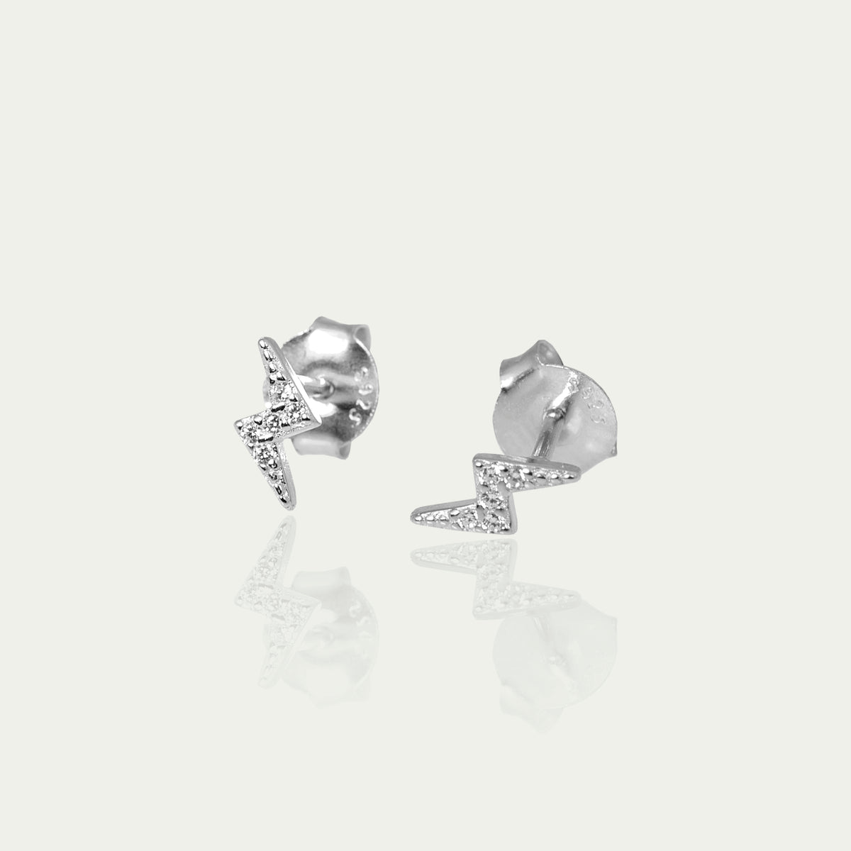 Ohrstecker Flash mit Zirkonia – 925 Sterling Silber | Sucre Fine Jewelry