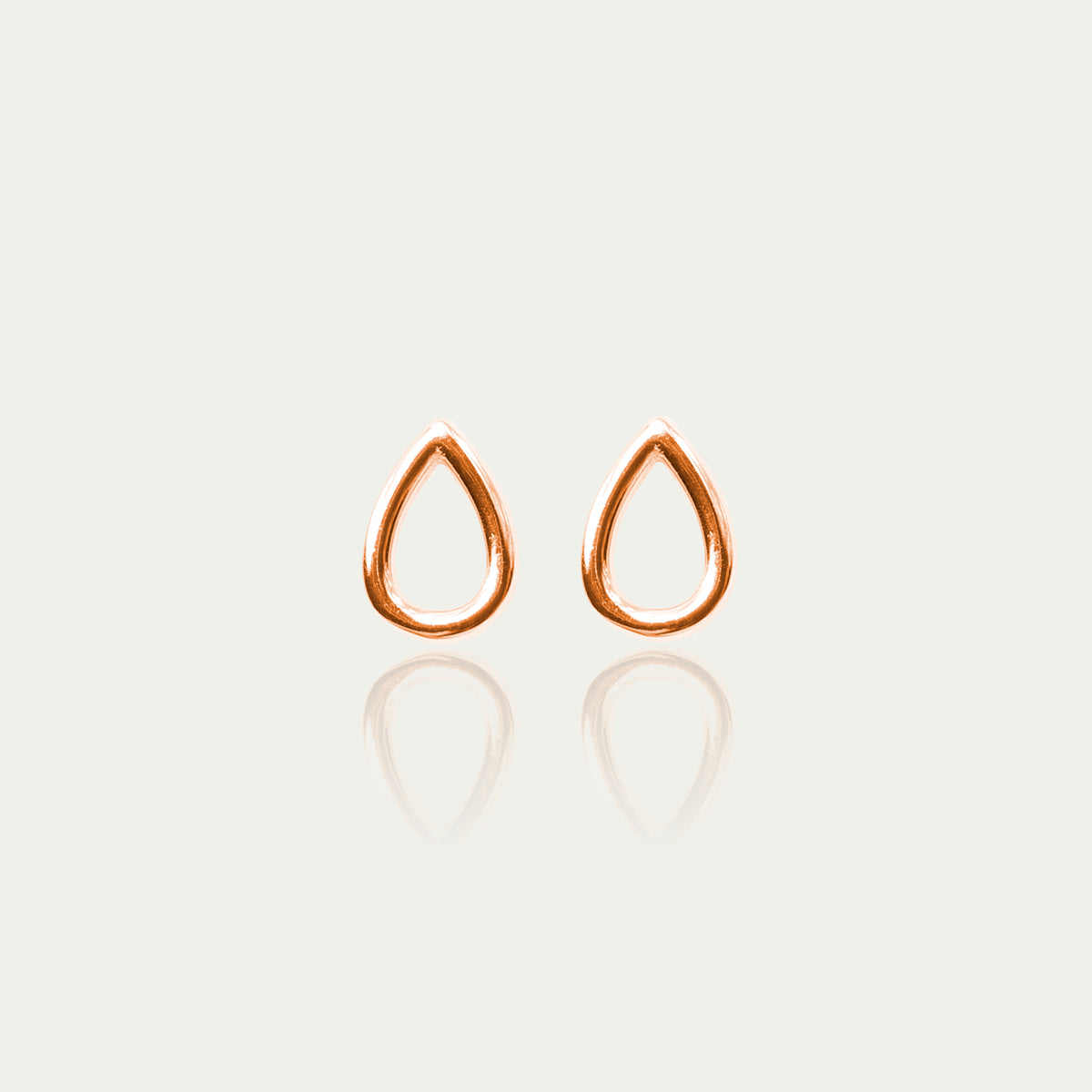Ohrstecker Drop – 925 Sterling Silber 18K Roségold vergoldet | Sucre Fine Jewelry