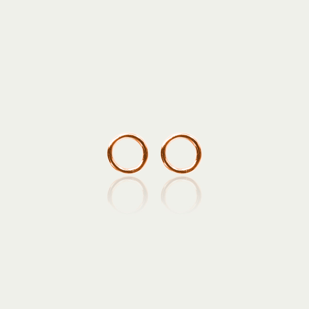 Ohrstecker Circle – 925 Sterling Silber 18K Roségold vergoldet | Sucre Fine Jewelry