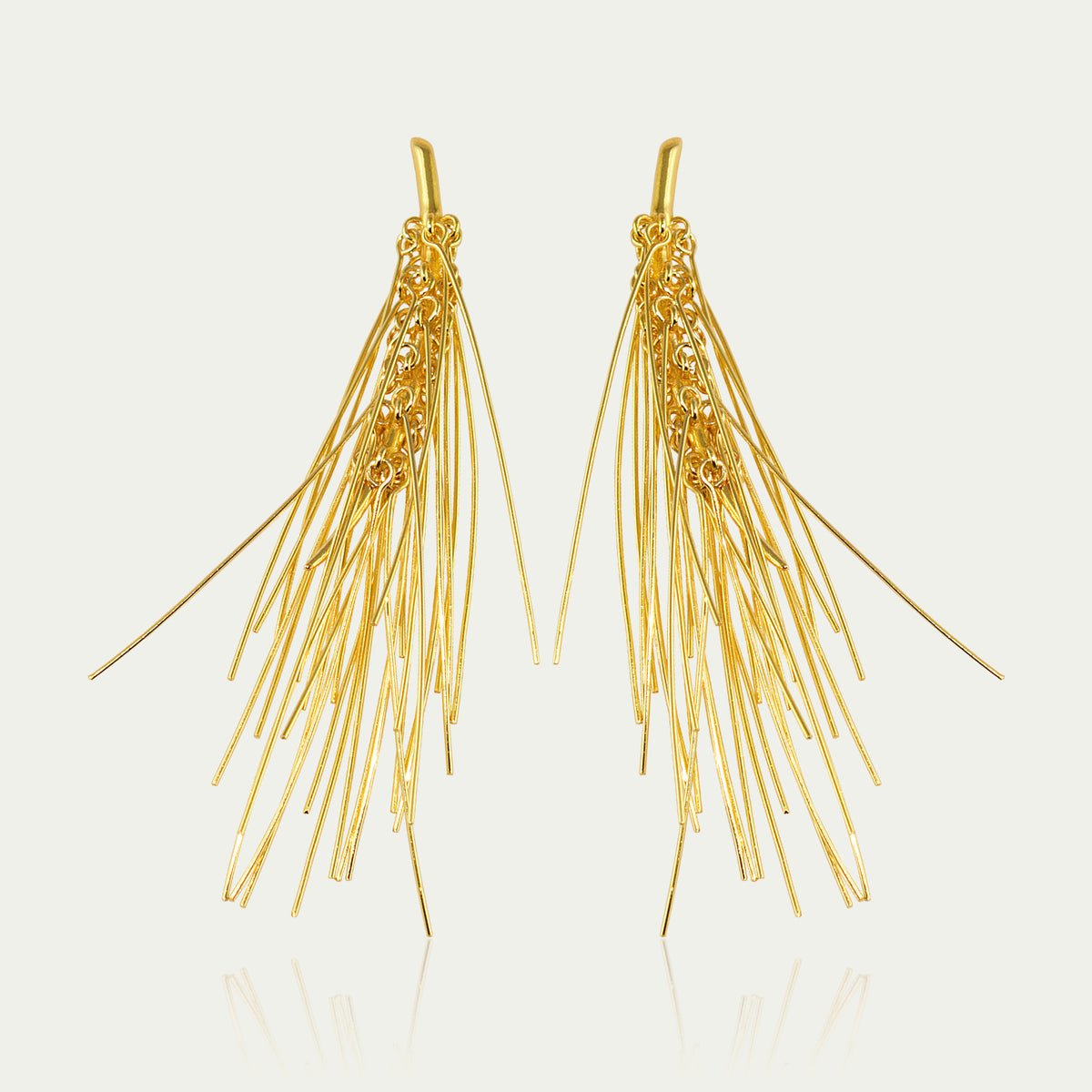 Ohrhänger Tassels – 925 Sterling Silber 18K Gelbgold vergoldet | Sucre Fine Jewelry