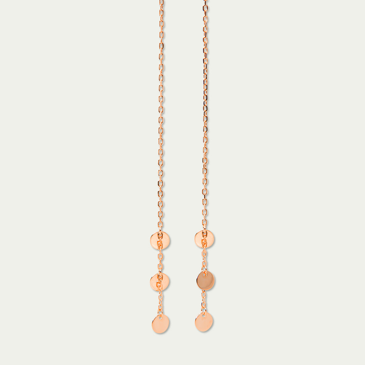 Ohrhänger Mini Coin – 925 Sterling Silber 18K Roségold vergoldet | Sucre Fine Jewelry