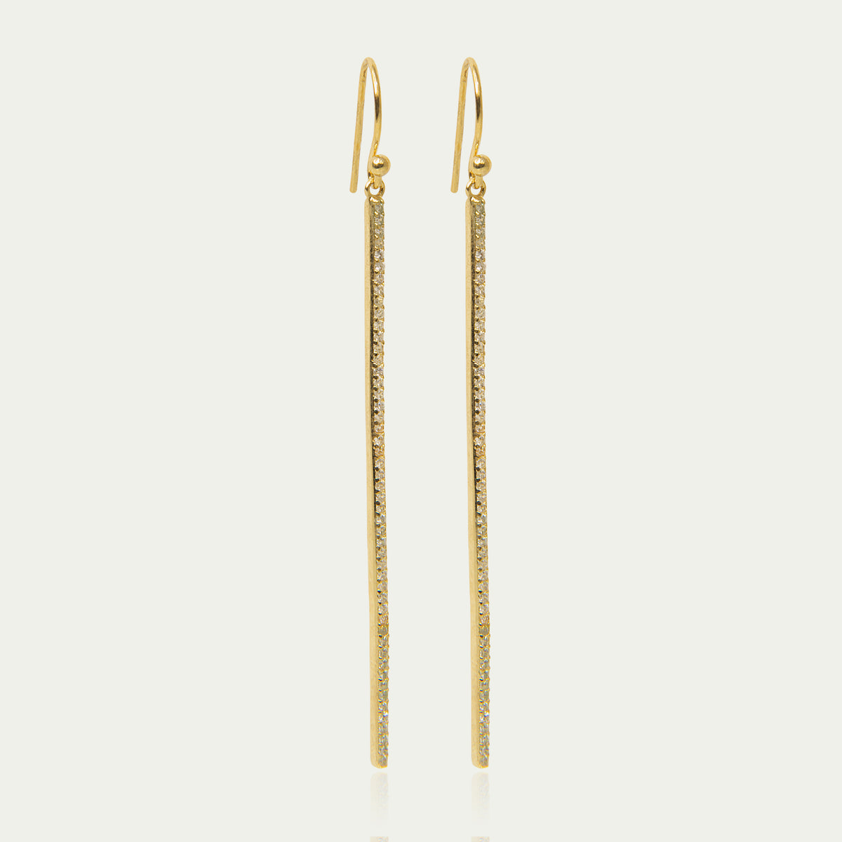 Ohrhänger Stick – 925 Sterling Silber 18K Gelbgold vergoldet | Sucre Fine Jewelry