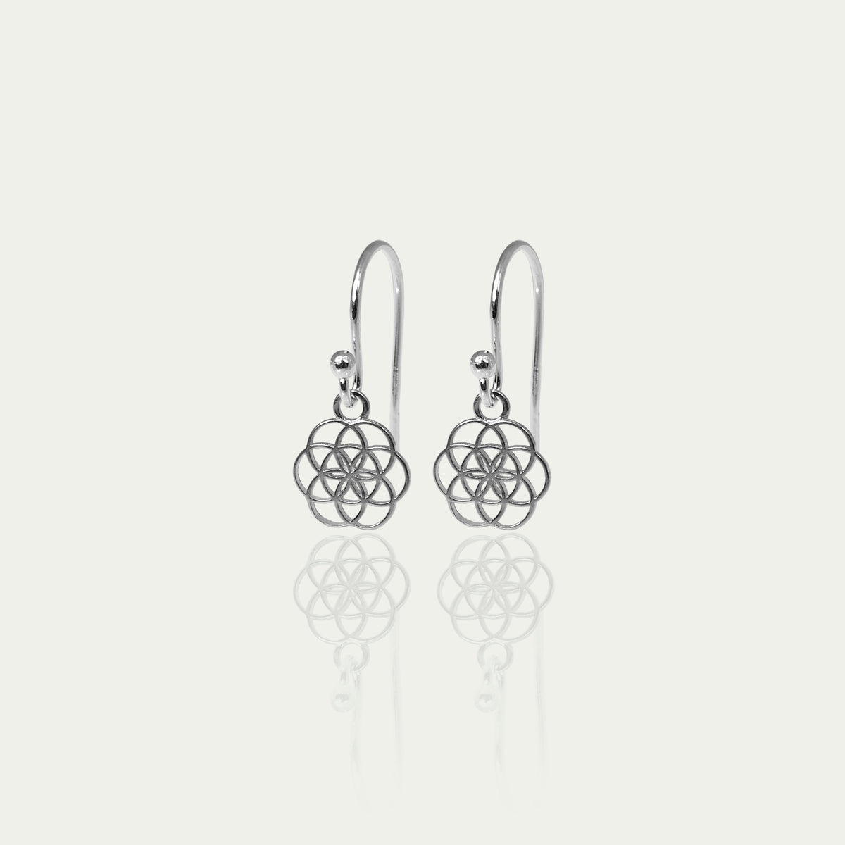 Ohrhänger Lebensblume – 925 Sterling Silber | Sucre Fine Jewelry