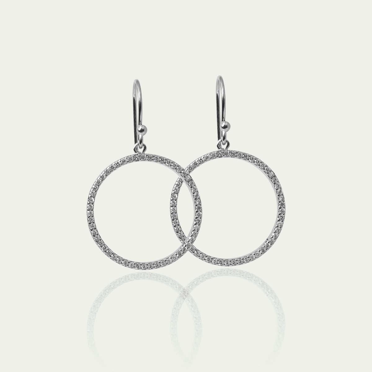 Ohrhänger Big Circle – 925 Sterling Silber | Sucre Fine Jewelry