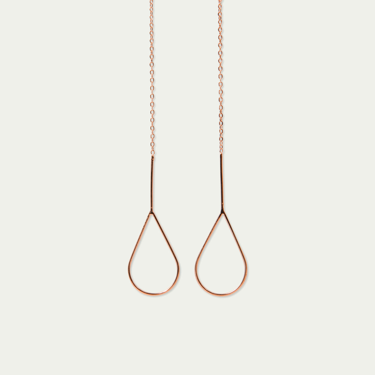 Ohrhänger Basic Drop – 925 Sterling Silber 18K Roségold vergoldet | Sucre Fine Jewelry