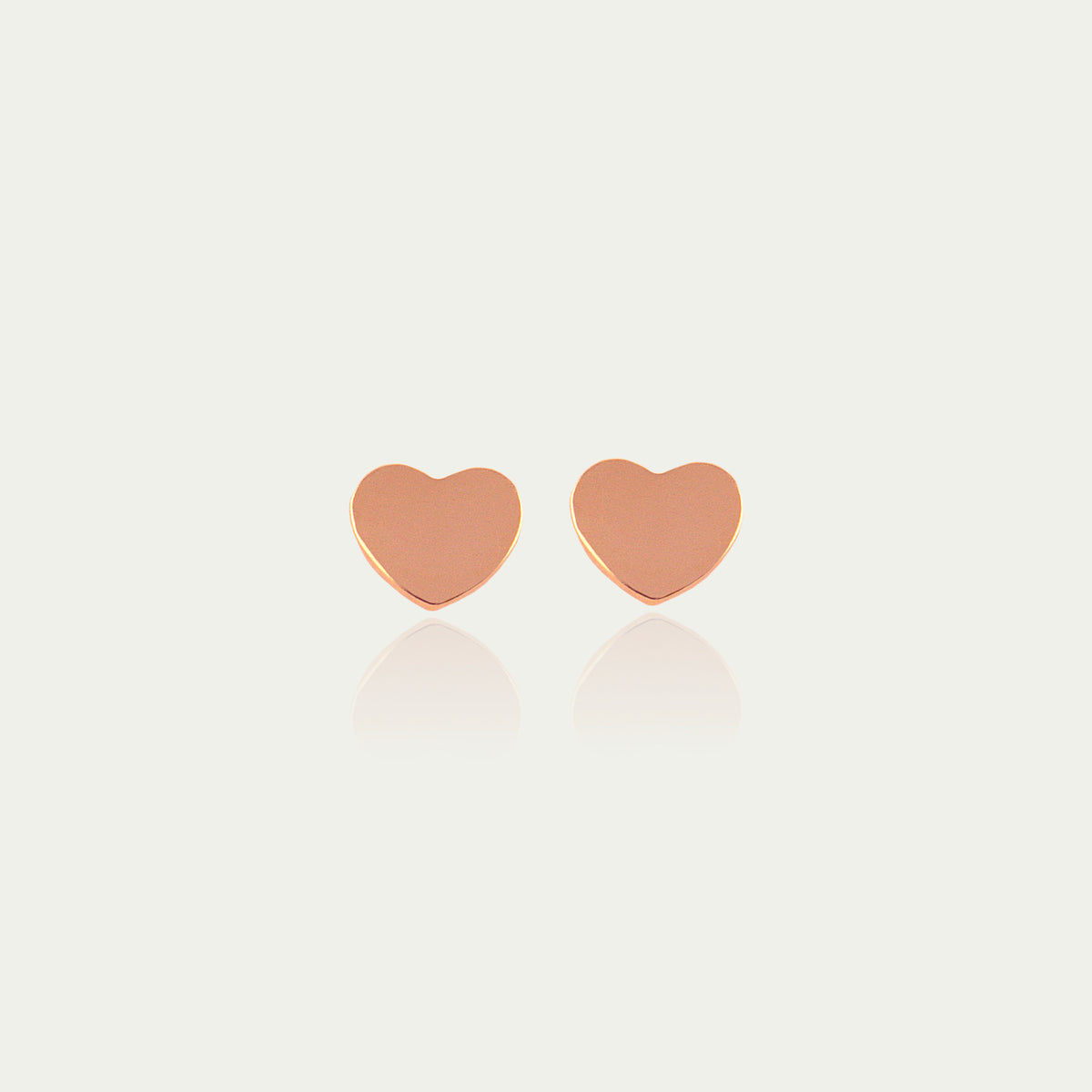 Ohrstecker Mini Herz – 925 Sterling Silber 18K Roségold vergoldet | Sucre Fine Jewelry