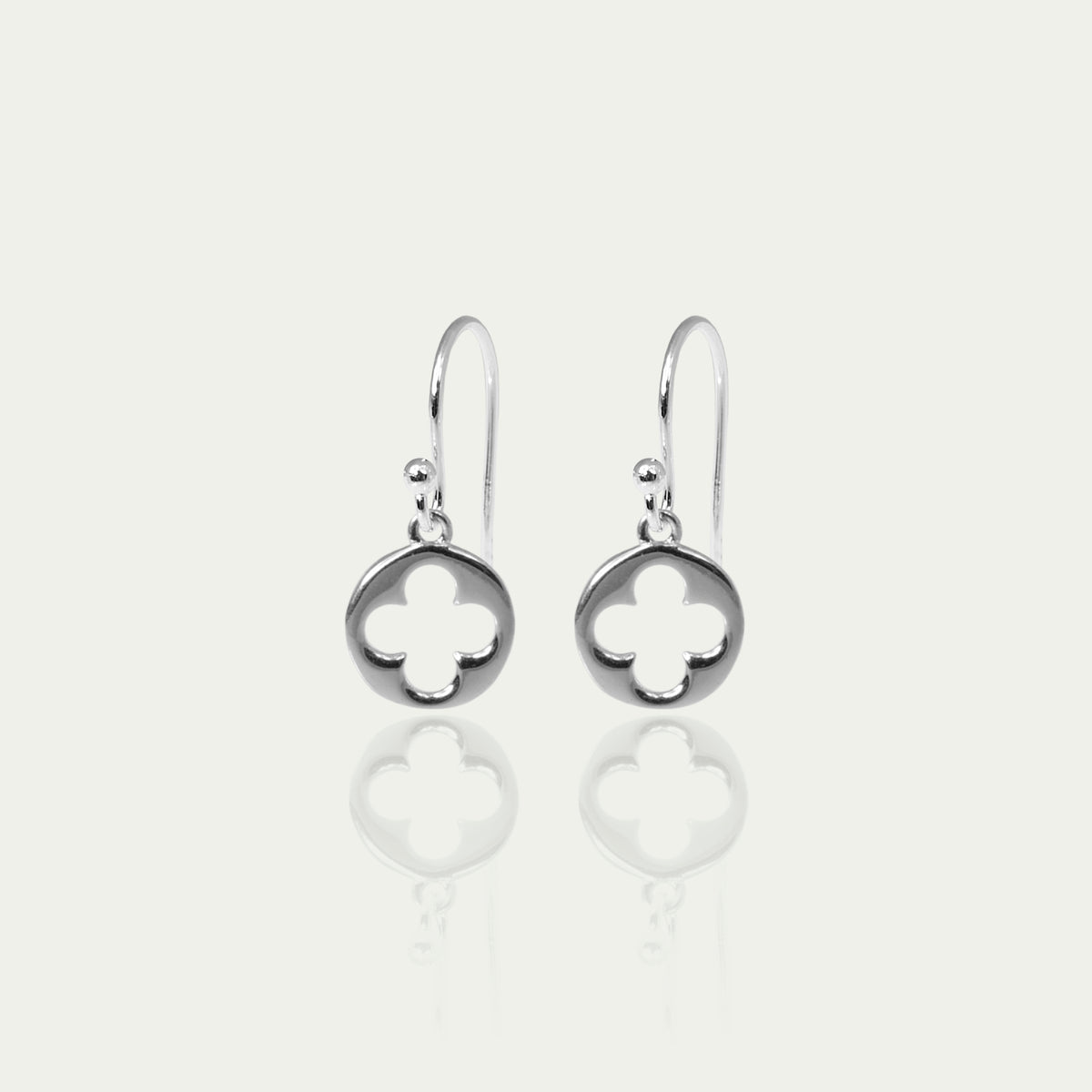 Ohrhänger Disc Clover – 925 Sterling Silber | Sucre Fine Jewelry