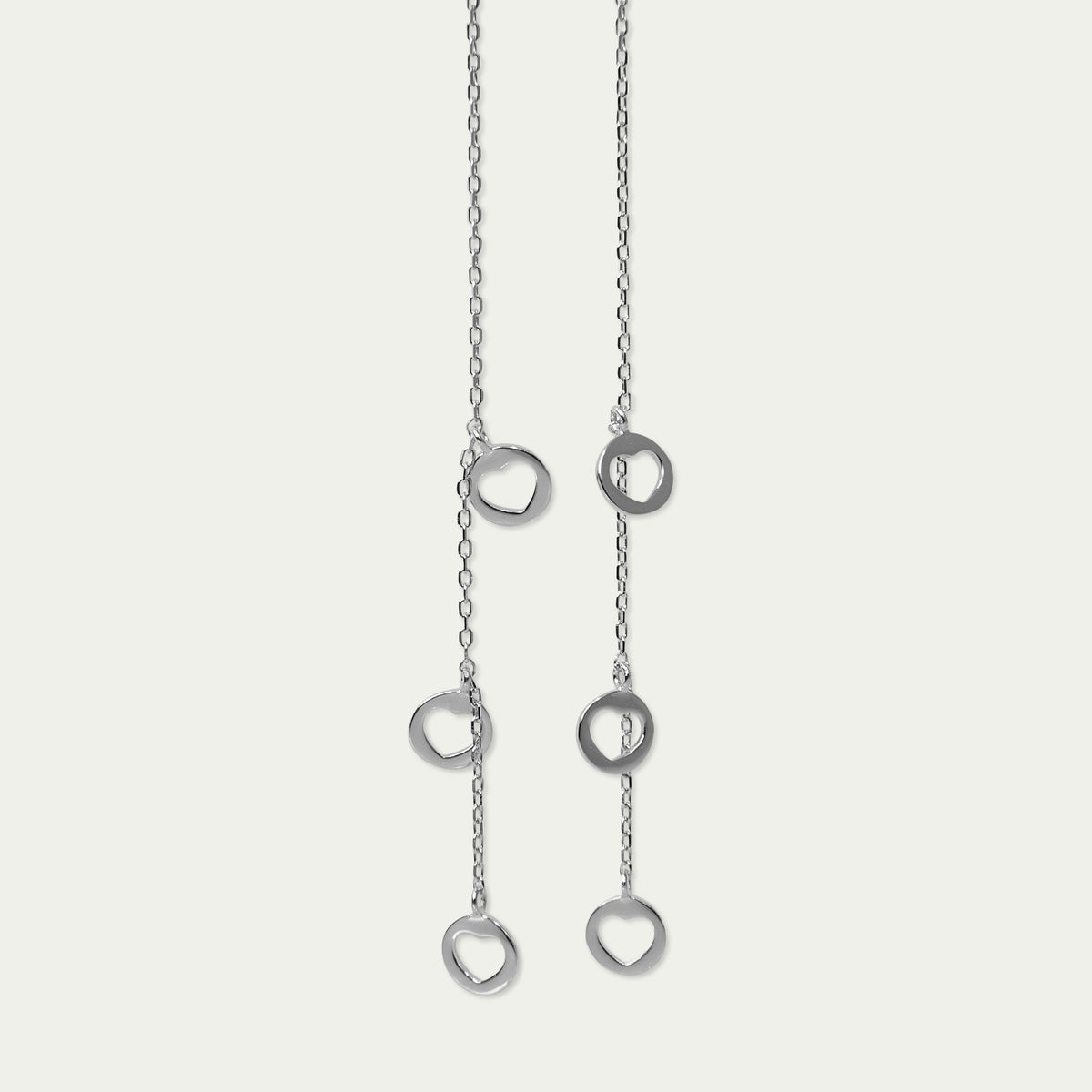 Ohrhänger Disc Heart – 925 Sterling Silber | Sucre Fine Jewelry