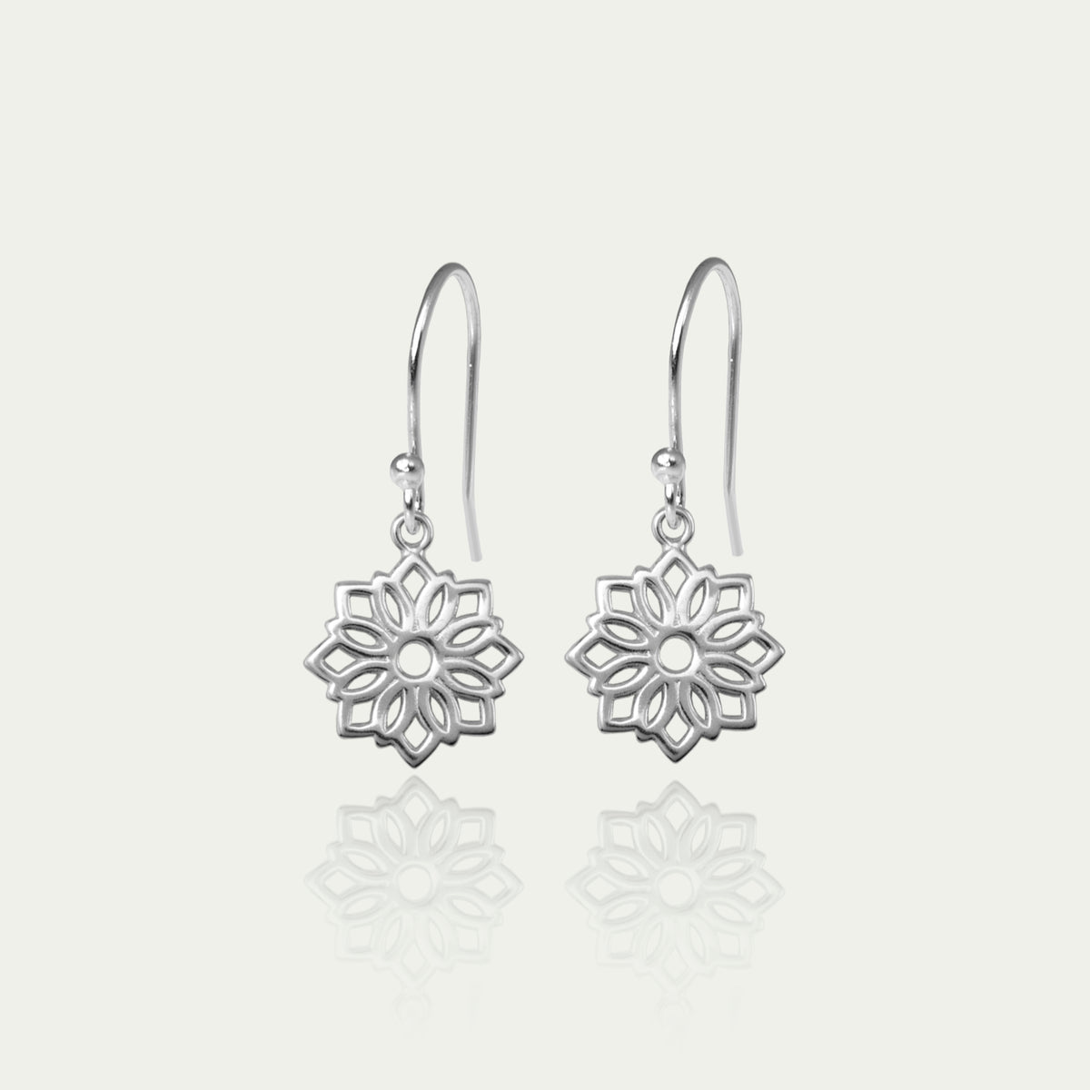 Ohrhänger Lotusblüte – 925 Sterling Silber | Sucre Fine Jewelry