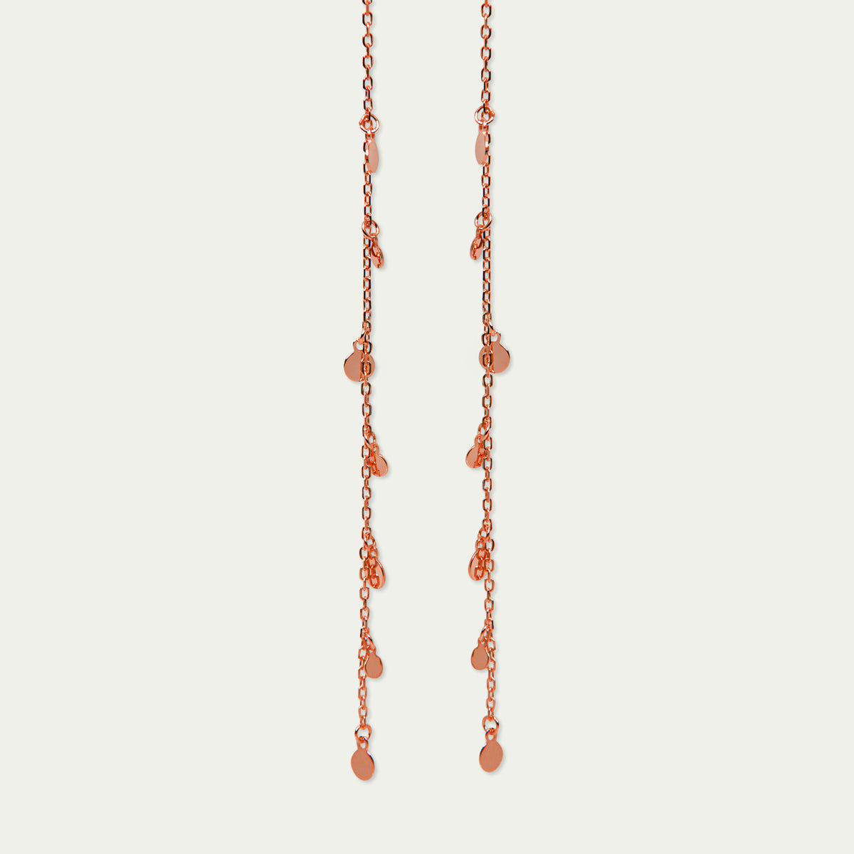 Earrings Sprinkle, rose gold plated
