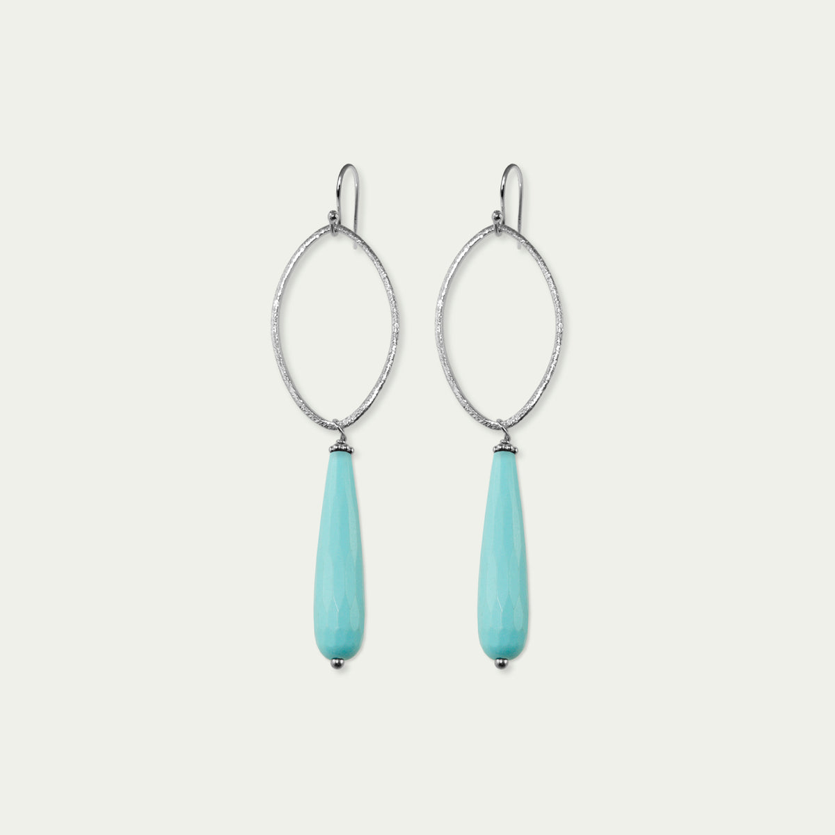 Ohrhänger Blatt mit Edelsteintropfen – 925 Sterling Silber | Sucre Fine Jewelry