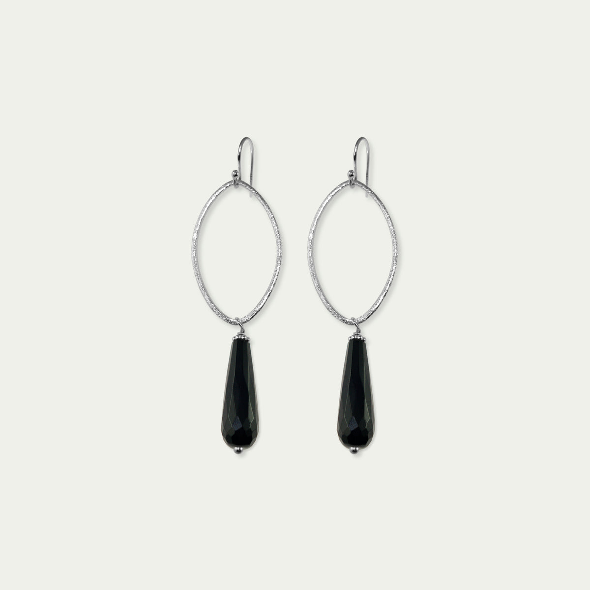 Ohrhänger Blatt mit Edelsteintropfen – 925 Sterling Silber | Sucre Fine Jewelry