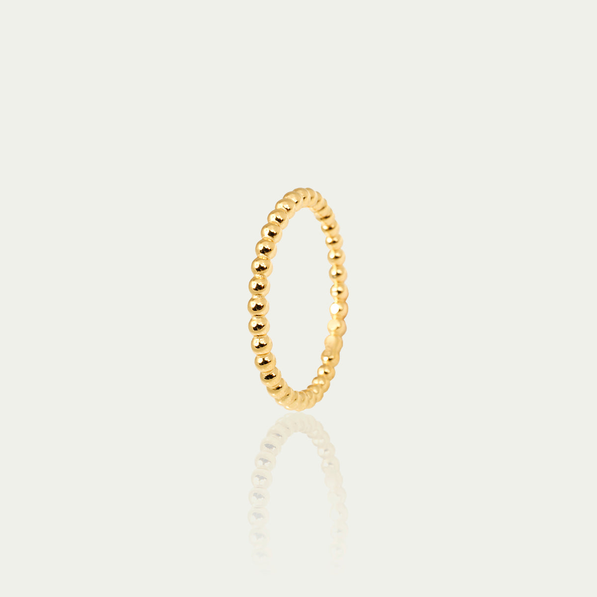 Ring Ball – 925 Sterling Silber 18K Gelbgold vergoldet | Sucre Fine Jewelry