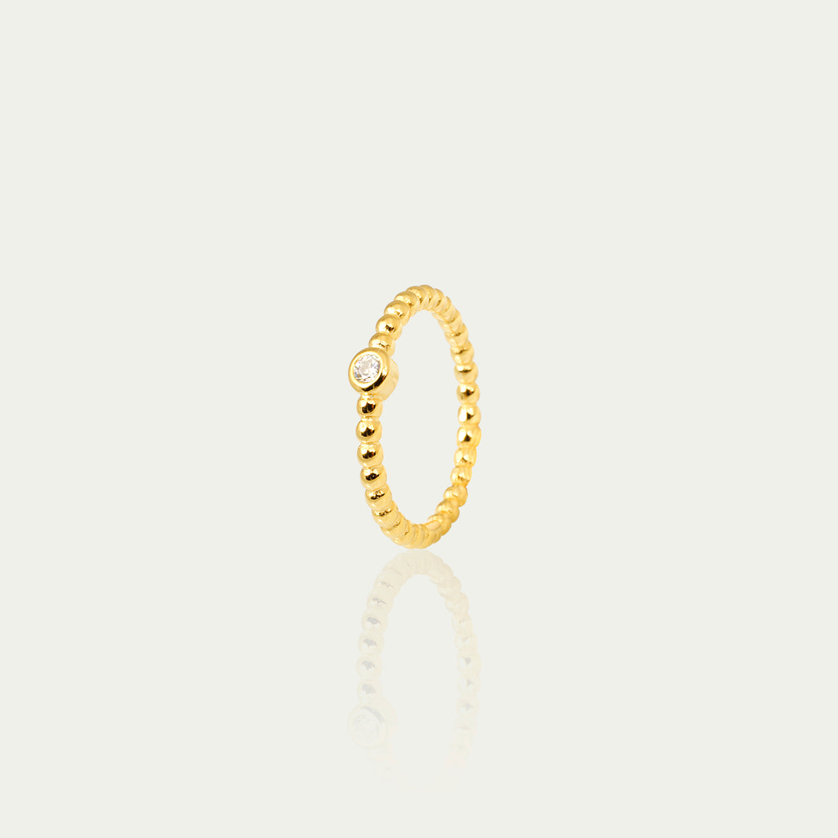 Ring Glam Bubbles – 925 Sterling Silber 18K Gelbgold vergoldet | Sucre Fine Jewelry