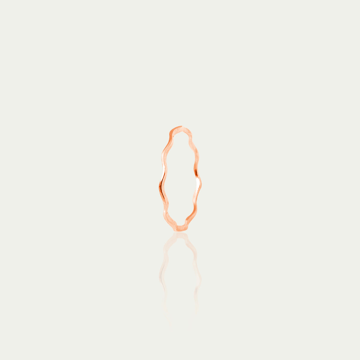 Ring Wave – 925 Sterling Silber 18K Roségold vergoldet | Sucre Fine Jewelry