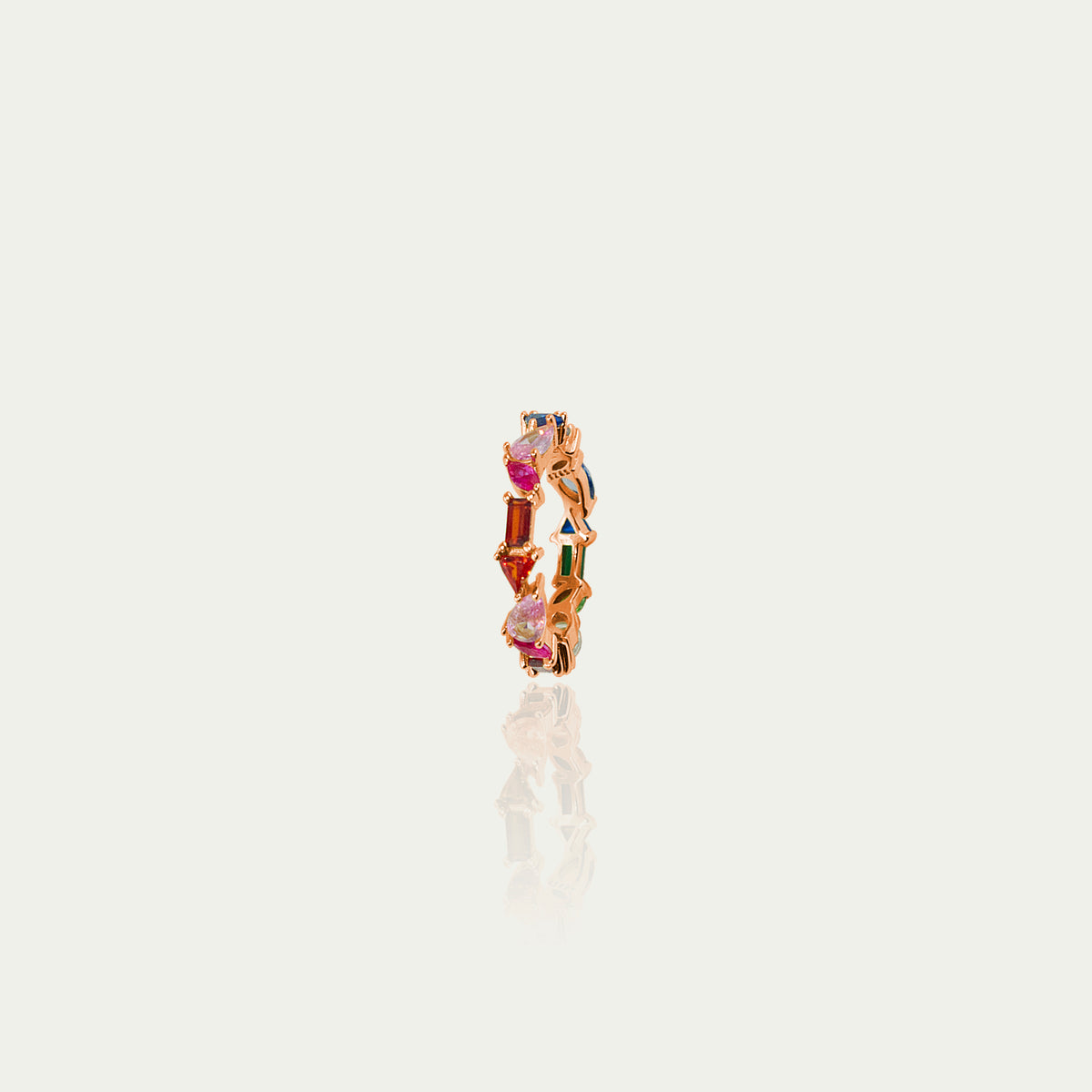 Ring Rainbow – 925 Sterling Silber 18K Roségold vergoldet | Sucre Fine Jewelry