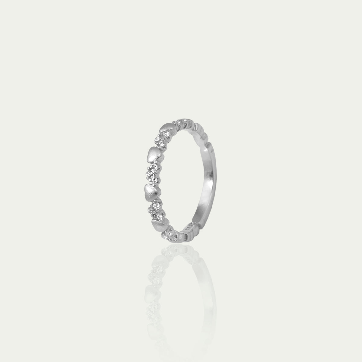 Ring Endless Shiny Heart – 925 Sterling Silber | Sucre Fine Jewelry