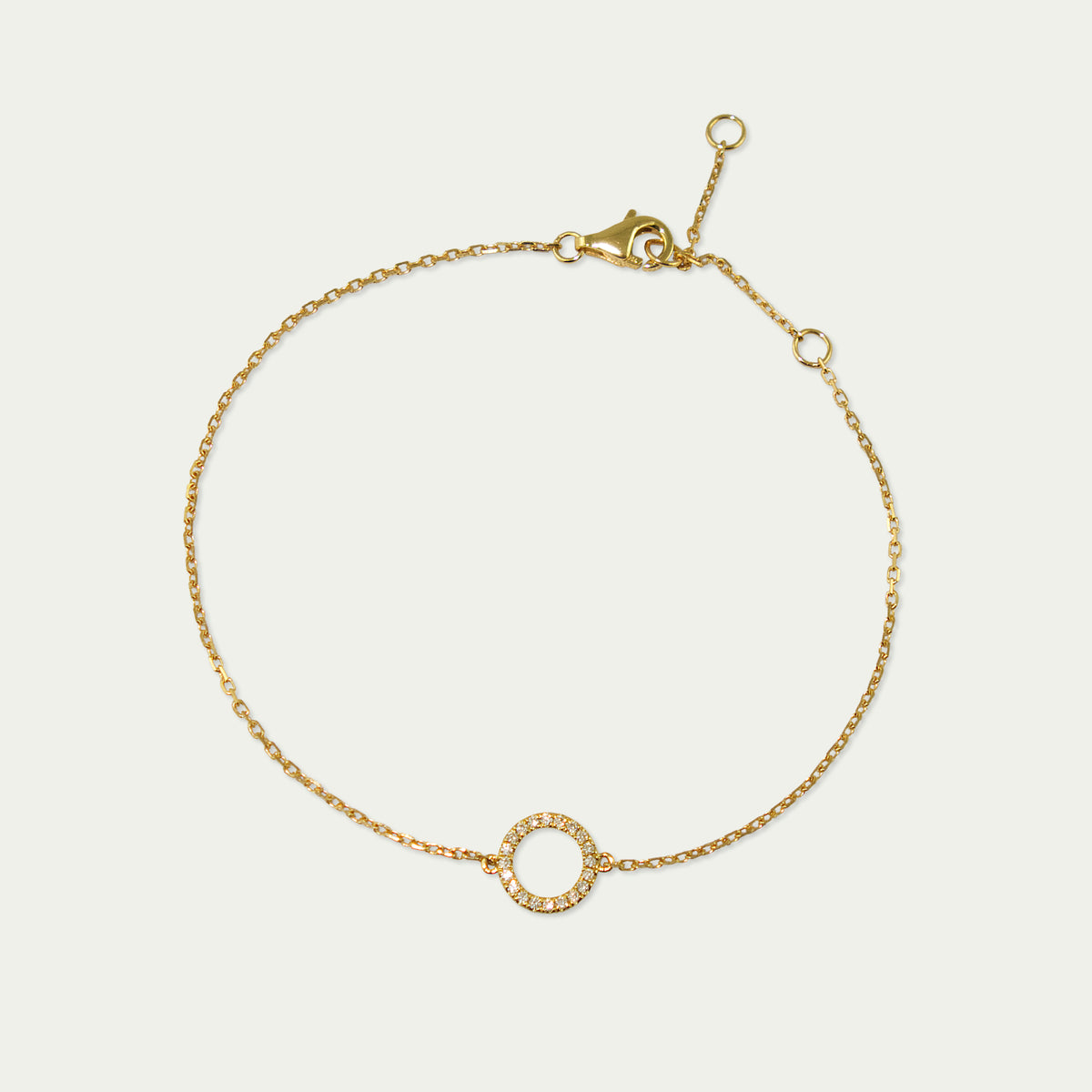 Armkette Circle mit Diamanten – 18K Gelbgold | Sucre Fine Jewelry