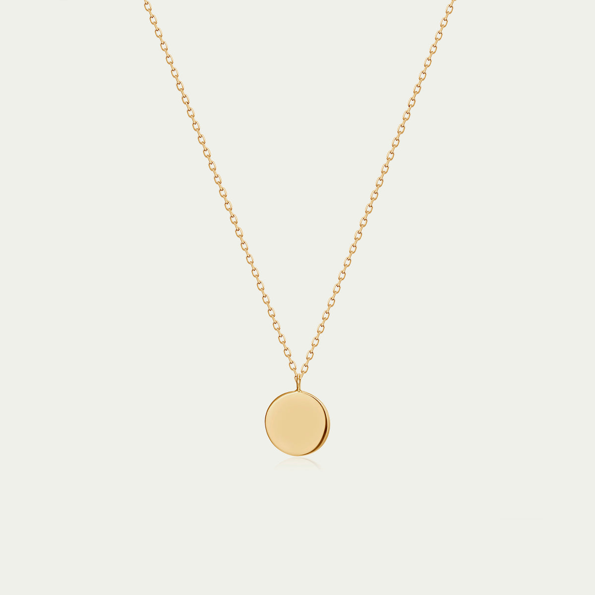 Halskette Disc – 14K Gelbgold | Sucre Fine Jewelry