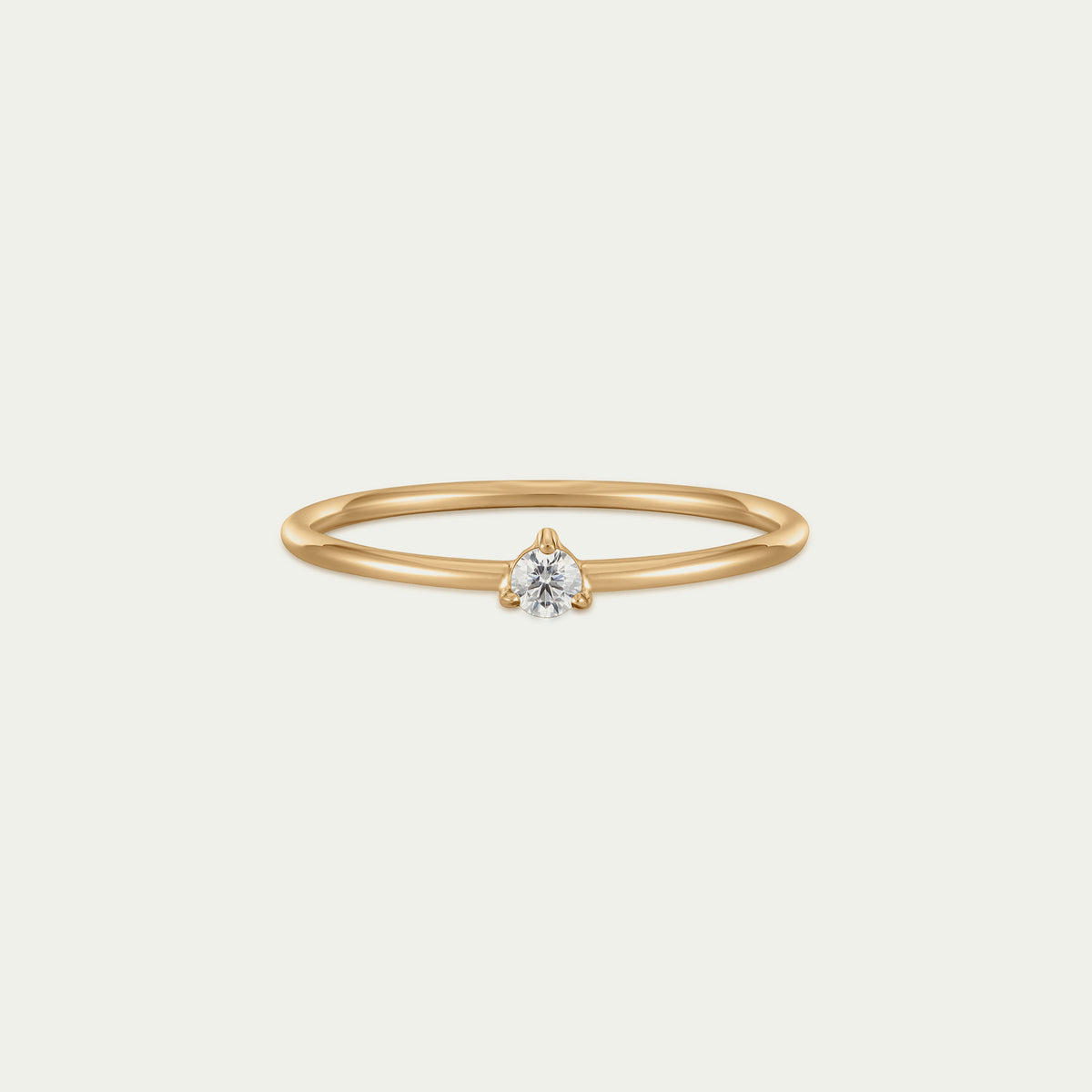 Ring Pure White Diamond – 14K Gelbgold | Sucre Fine Jewelry