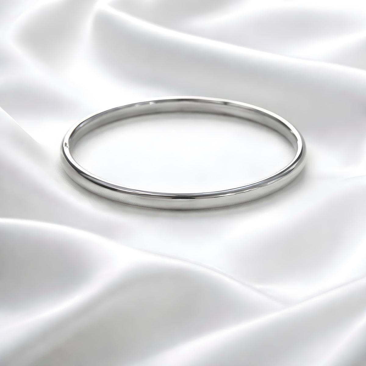 Klassisch-Zeitloser Armreif – Edelstahl silber | Sucre Fine Jewelry