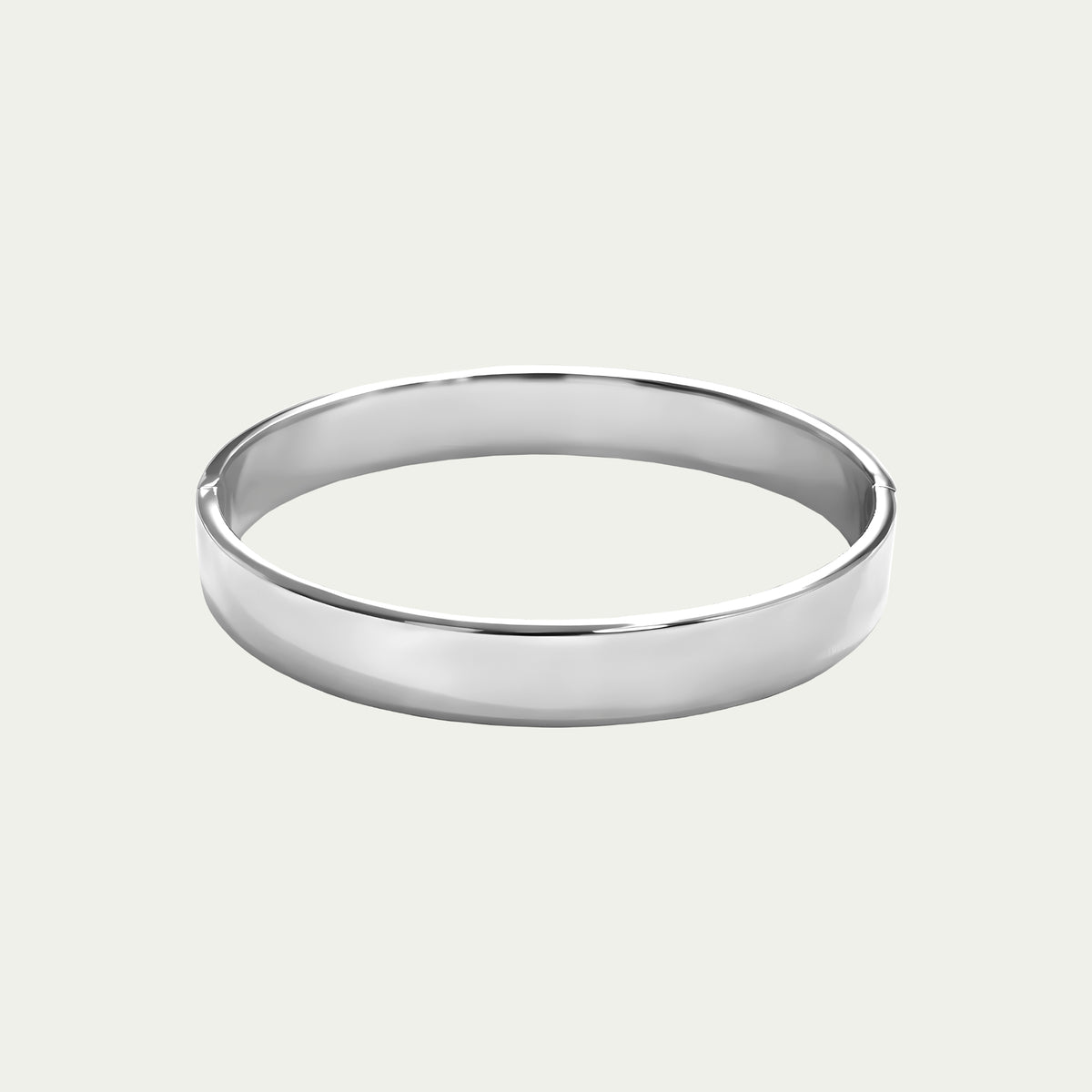 Klassisch-Zeitloser Armreif 10mm – Edelstahl silber | Sucre Fine Jewelry