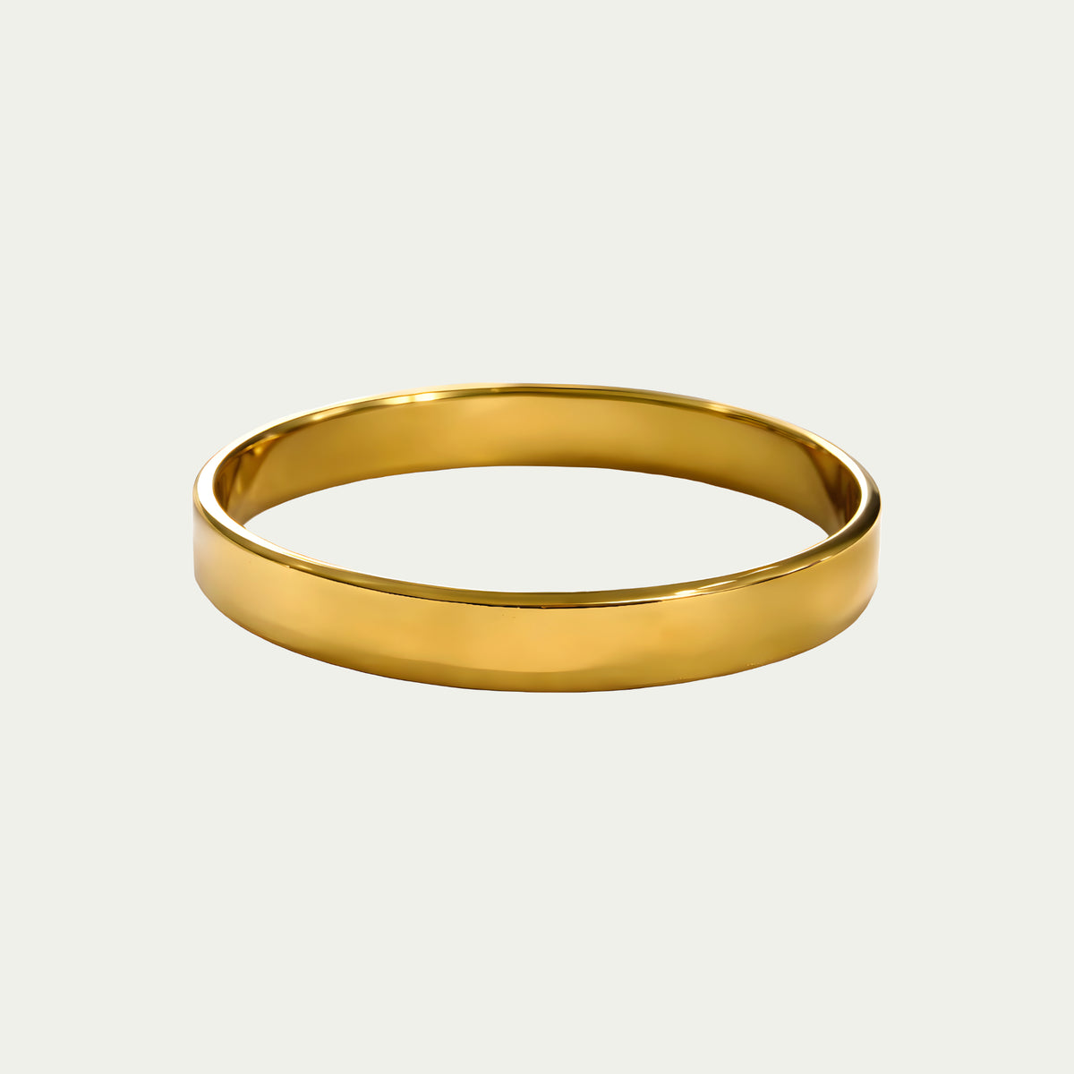 Klassisch-Zeitloser Armreif 8mm – Edelstahl vergoldet Gelbgold | Sucre Fine Jewelry