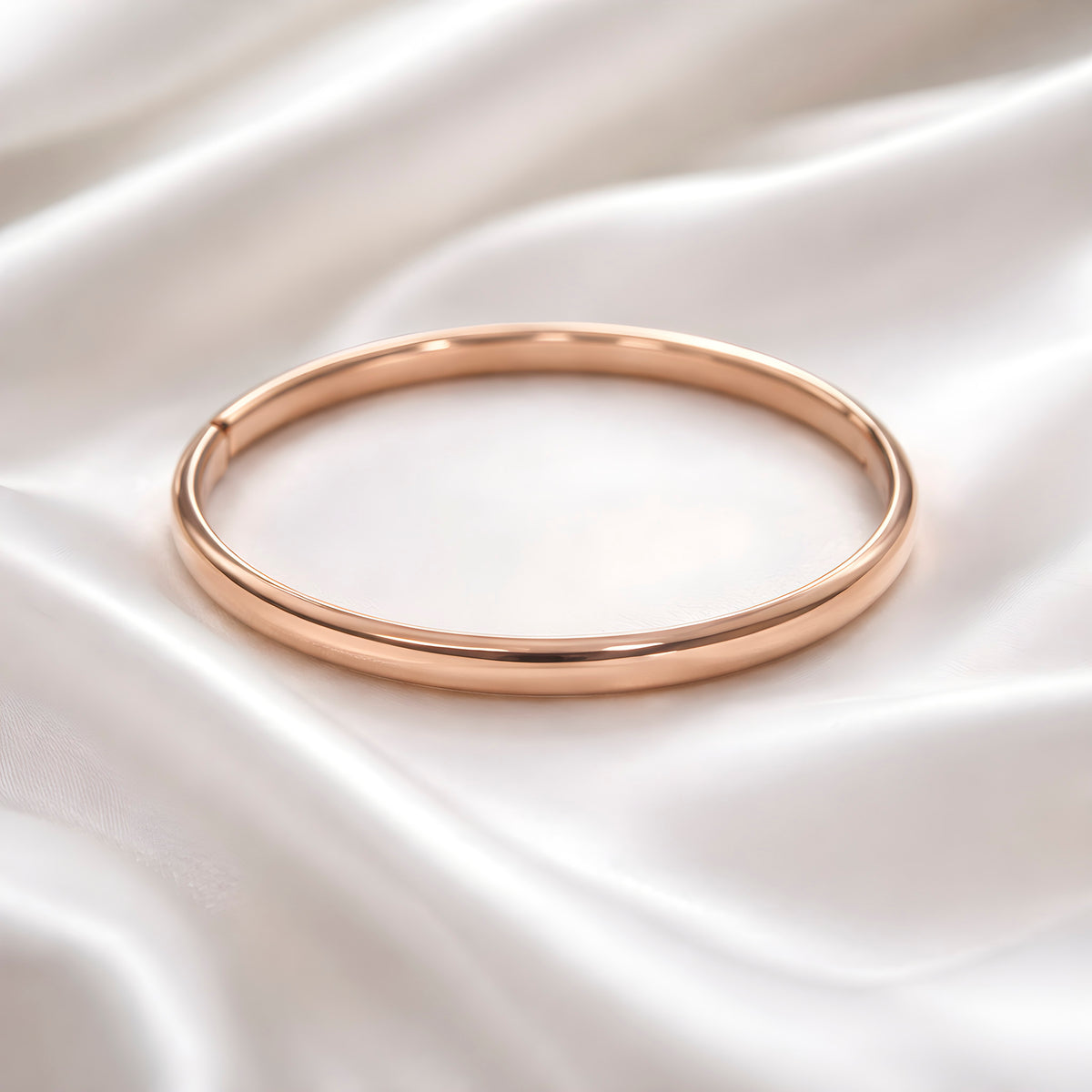 Klassisch-Zeitloser Armreif – Edelstahl Roségold vergoldet | Sucre Fine Jewelry