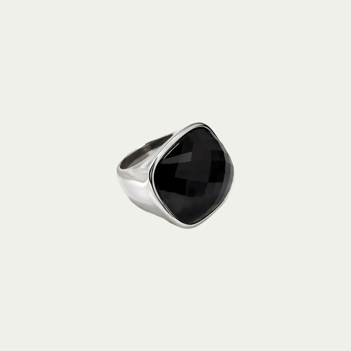 Statement-Ring BIG Stone – Edelstahl silber | Sucre Fine Jewelry