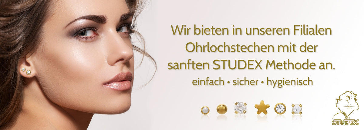 Ohrlochstechen mit der sanften STUDEX Methode