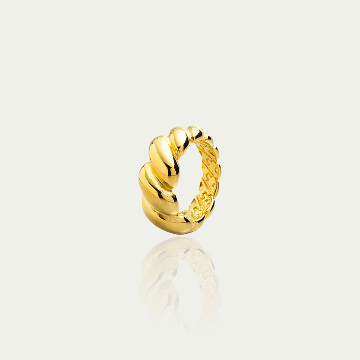 Statement Ring Croissant – Edelstahl vergoldet | Sucre Fine Jewelry