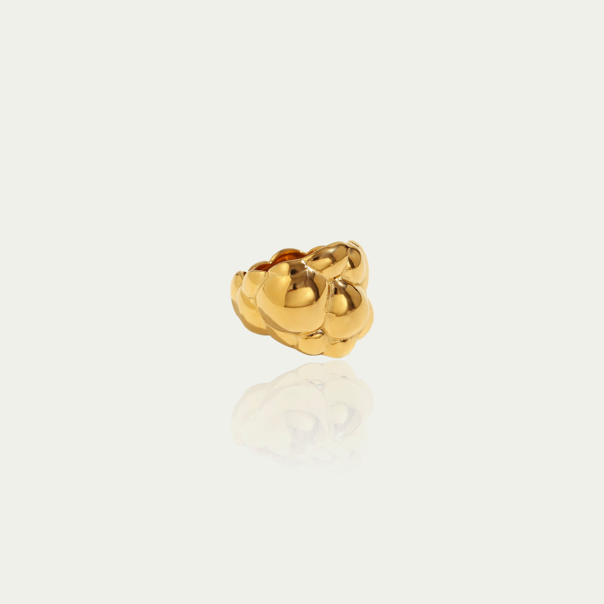 Statement Ring Bubbles – Edelstahl vergoldet | Sucre Fine Jewelry