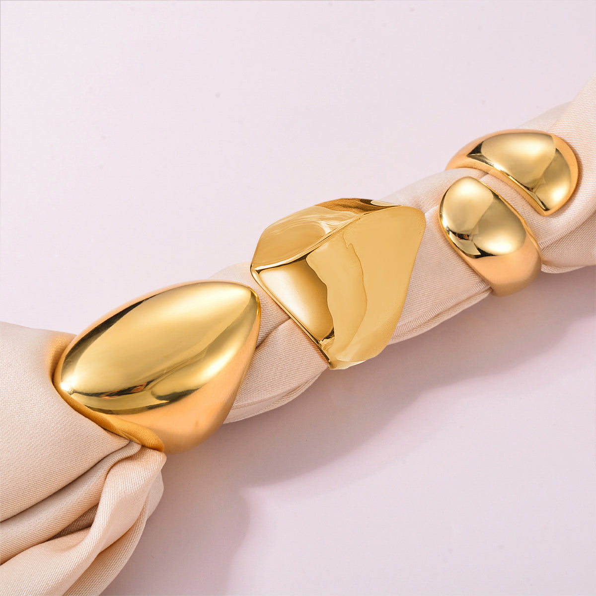 Statement Ring Oval – Edelstahl vergoldet | Sucre Fine Jewelry