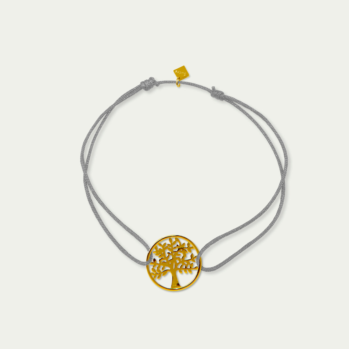 Glücksarmbändchen Lebensbaum – 925 Sterling Silber 18K Gelbgold vergoldet | Sucre Fine Jewelry