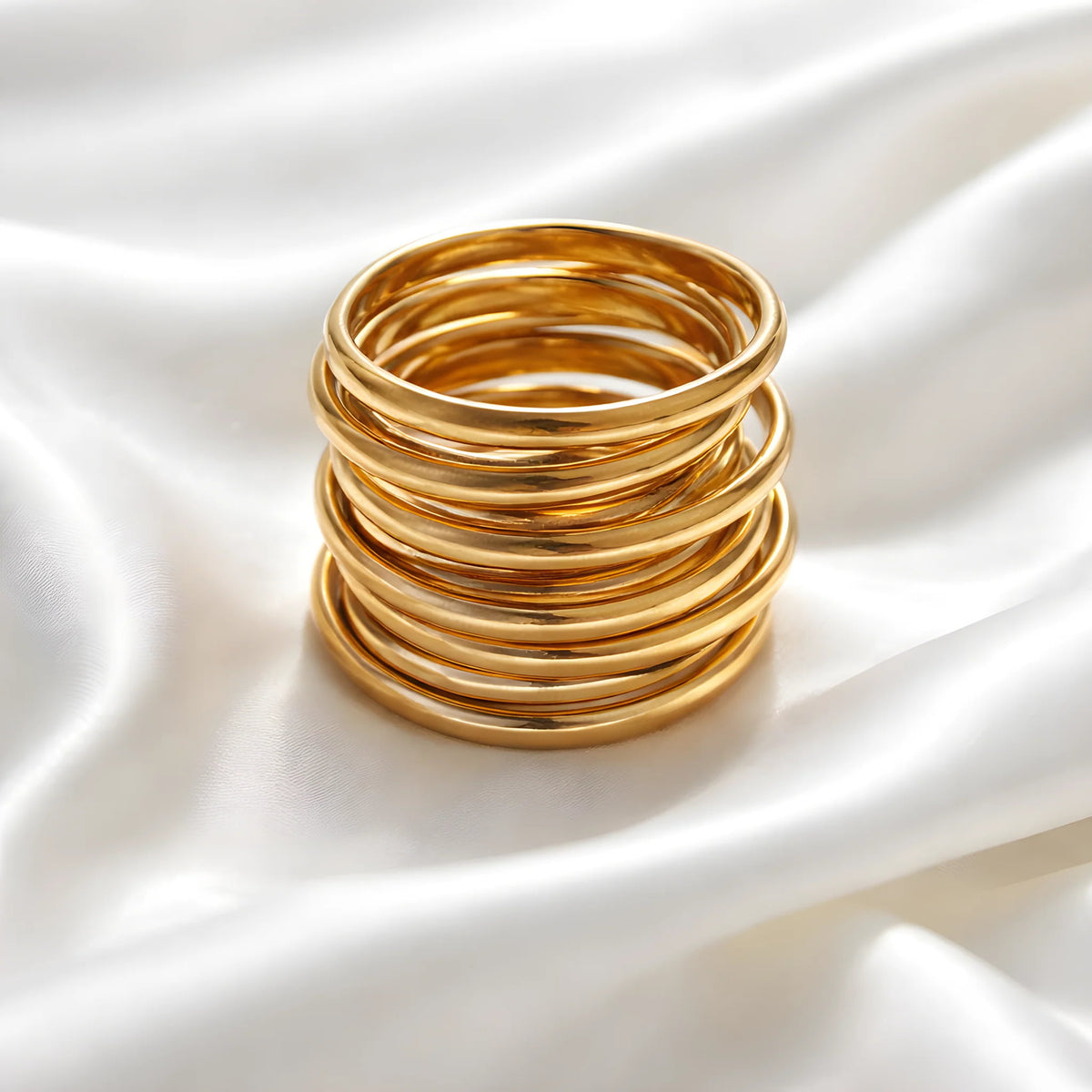 Statement Ring Wire – Edelstahl vergoldet | Sucre Fine Jewelry