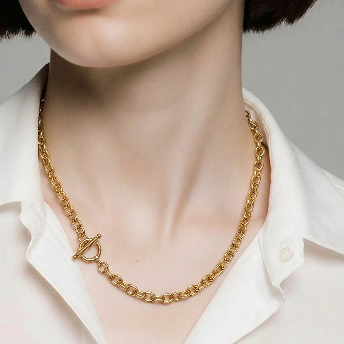 Statement Halskette Chain getragen | Sucre Fine Jewelry
