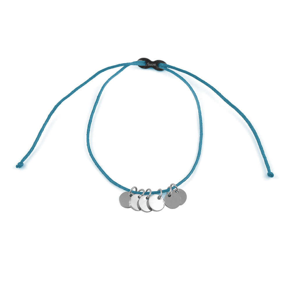 Glücksarmbändchen Disc – Edelstahl Silber | Sucre Fine Jewelry