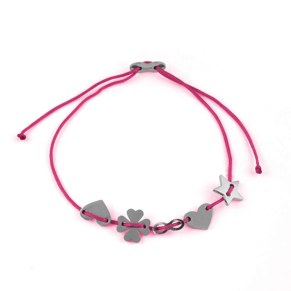 Glücksarmbändchen 5 Elements – Edelstahl Silber | Sucre Fine Jewelry