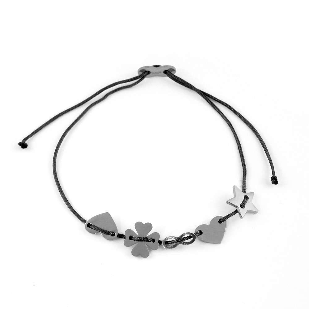 Glücksarmbändchen 5 Elements – Edelstahl Silber | Sucre Fine Jewelry