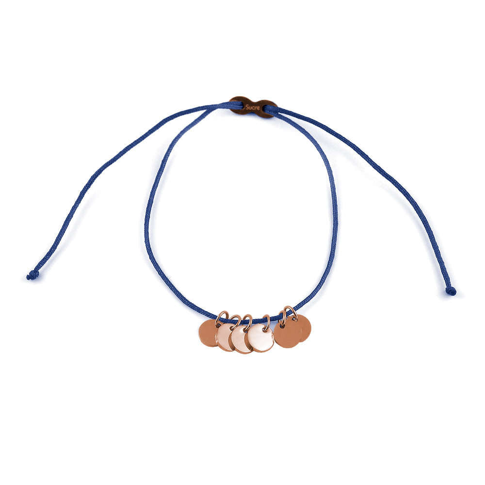 Glücksarmbändchen Disc – Edelstahl 18K Roségold vergoldet | Sucre Fine Jewelry