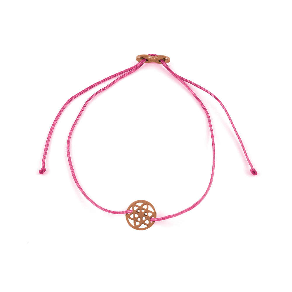 Glücksarmbändchen Lebensblume – Edelstahl 18K Roségold vergoldet | Sucre Fine Jewelry